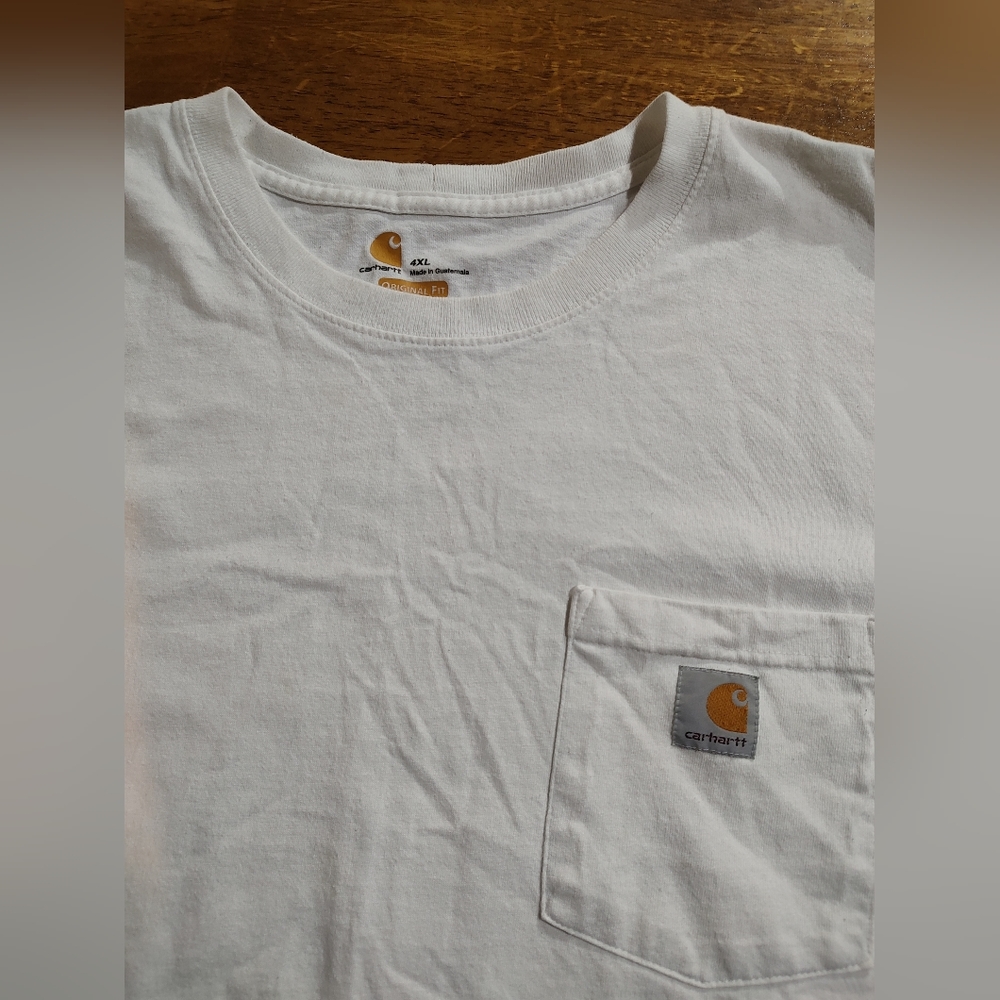 Men's Carhartt white 4X l short sleeve original fit t-shirt - Picture 4 of 4